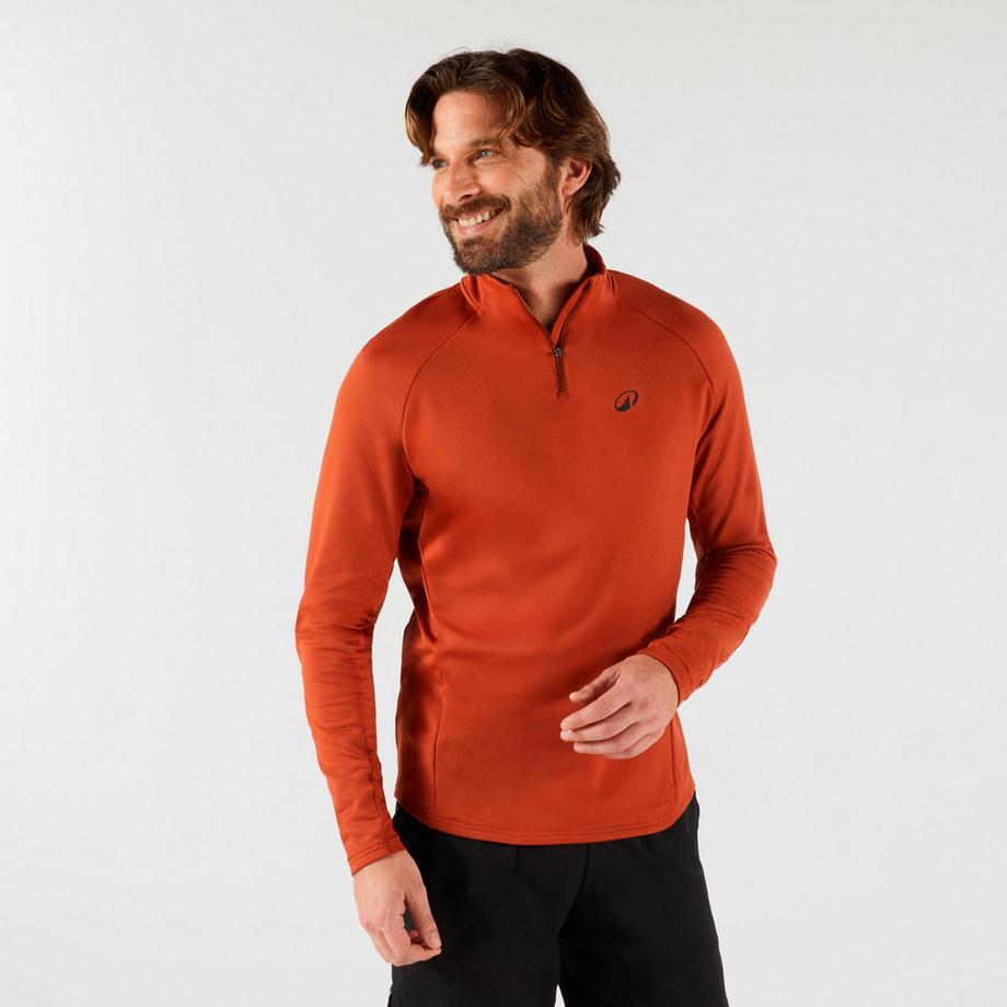 Sweat de tennis manches longues demi-zip polyester