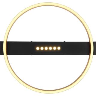 mutoni Plafoniera Rufy in metallo color oro nero a LED  