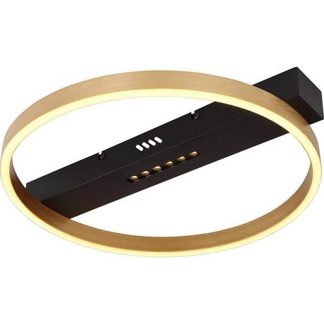 mutoni Plafoniera Rufy in metallo color oro nero a LED  