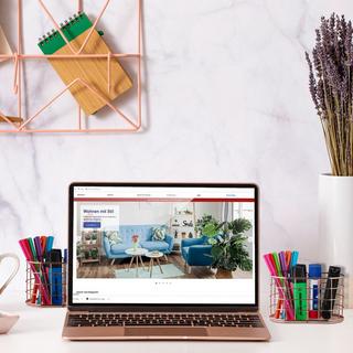 B2X Stifteschaft 2 Fächer Roségold  