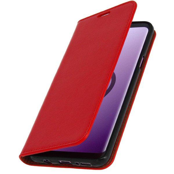 Avizar  Flip Cover Echtleder Galaxy S9 Plus Rot 