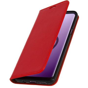 Étui folio Cuir Rouge Galaxy S9 Plus