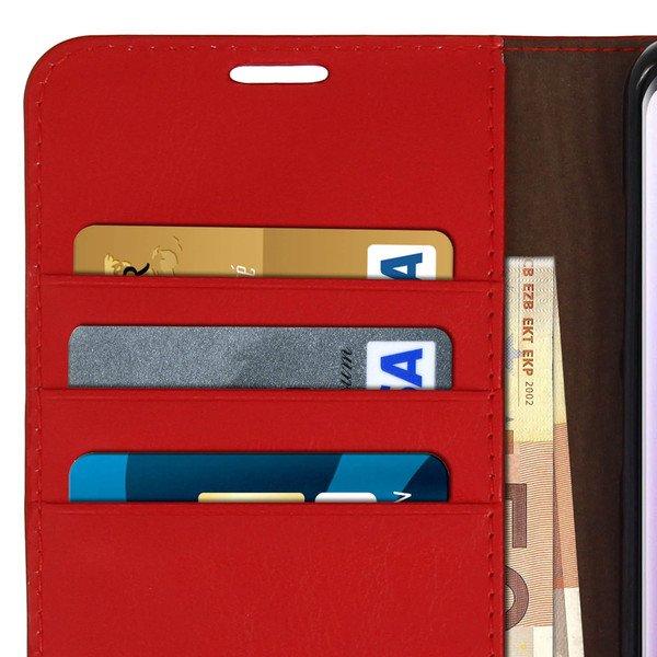 Avizar  Flip Cover Echtleder Galaxy S9 Plus Rot 