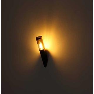 mutoni Lampe d'extérieur Boston inox noir 1xE27 fumé 13x13x110  