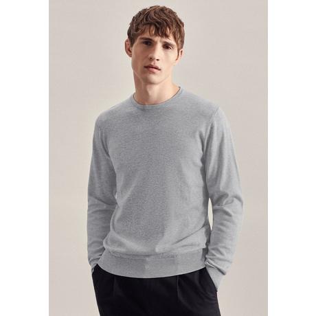 Seidensticker  Pullover Gerader Schnitt (Normal-Fit) Fit Langarm Uni 