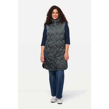 Long gilet matelassé HYPRAR, fermeture éclair à double curseur, matière imperméable