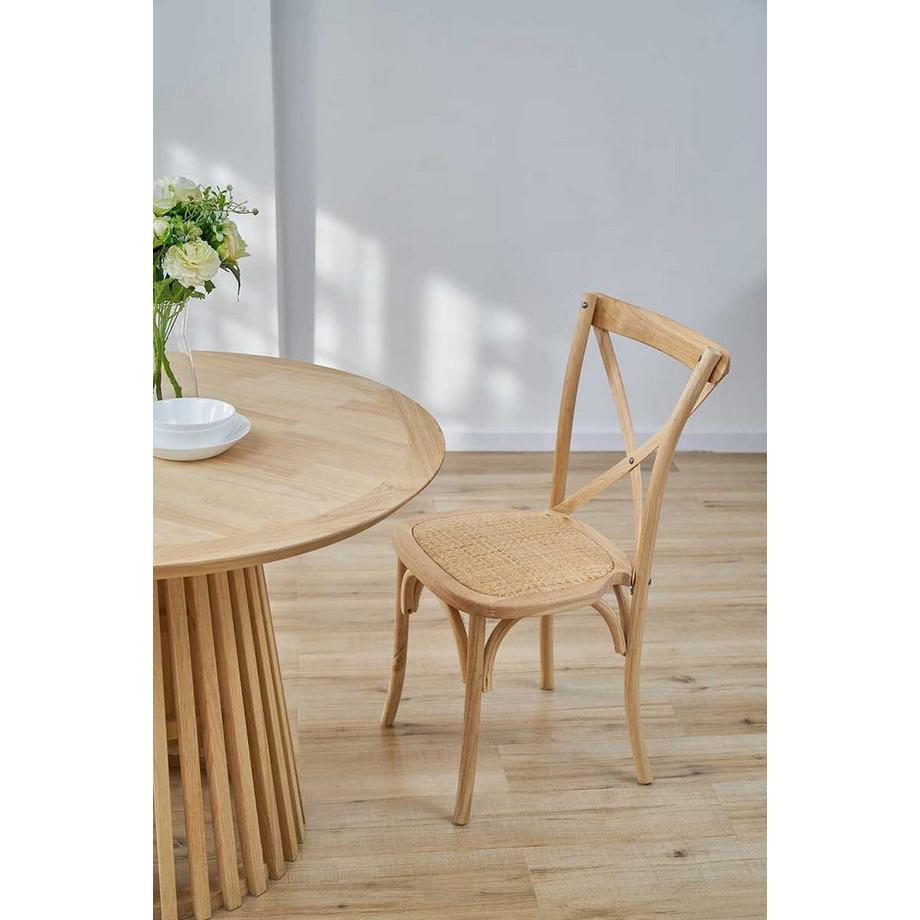 mutoni Sedia da pranzo Jara naturale (set di 2)  