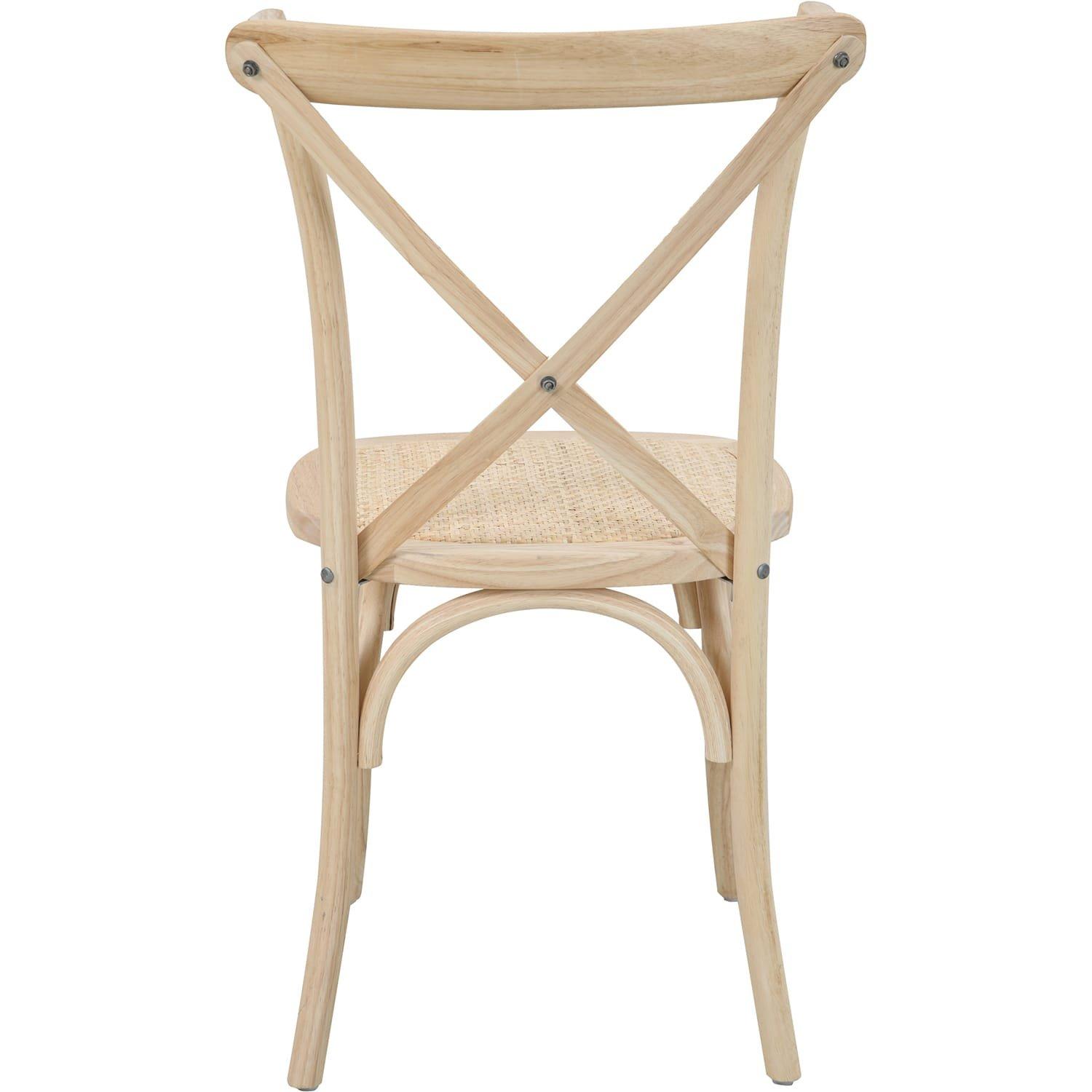 mutoni Chaise de salle à manger Jara naturel (lot de 2)  