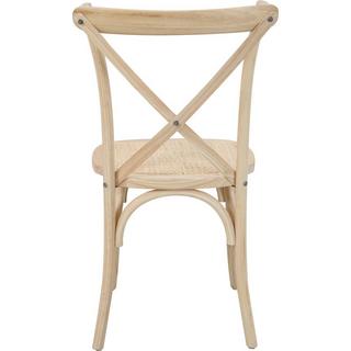 mutoni Chaise de salle à manger Jara naturel (lot de 2)  