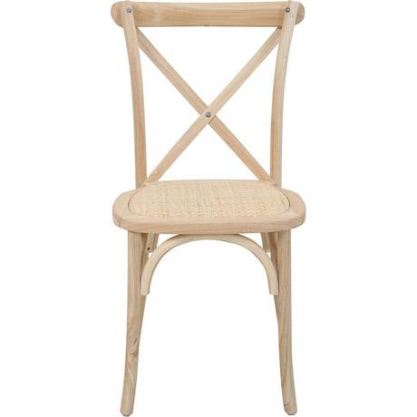 mutoni Chaise de salle à manger Jara naturel (lot de 2)  