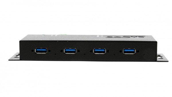 EXSYS  EX-1184HMVS-2 hub di interfaccia USB 3.2 Gen 1 (3.1 Gen 1) Type-A 5000 Mbit/s Nero 