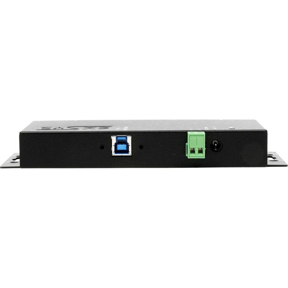 EXSYS  GmbH 4-Port USB 3.2 Gen 1 Metall HUB mit 15KV ESD Überspannungsschutz, A-Buchsen 