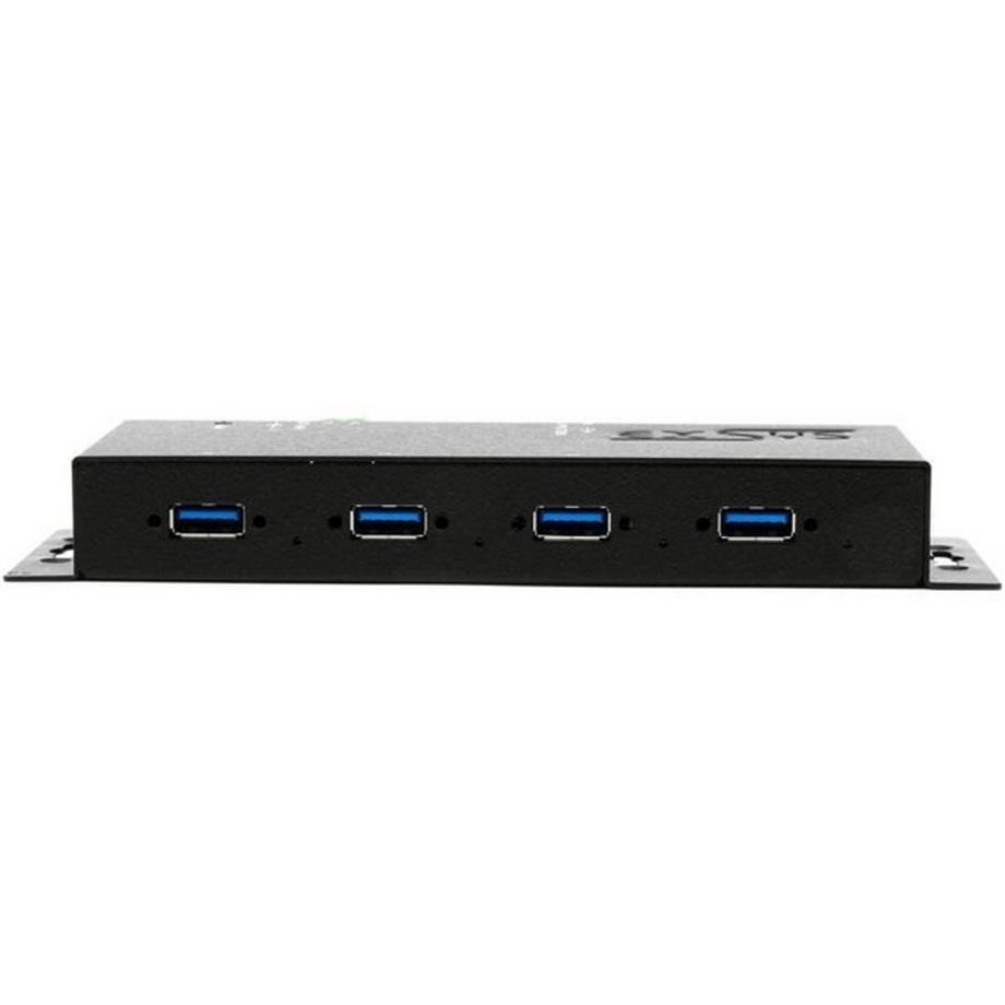 EXSYS  GmbH 4-Port USB 3.2 Gen 1 Metall HUB mit 15KV ESD Überspannungsschutz, A-Buchsen 