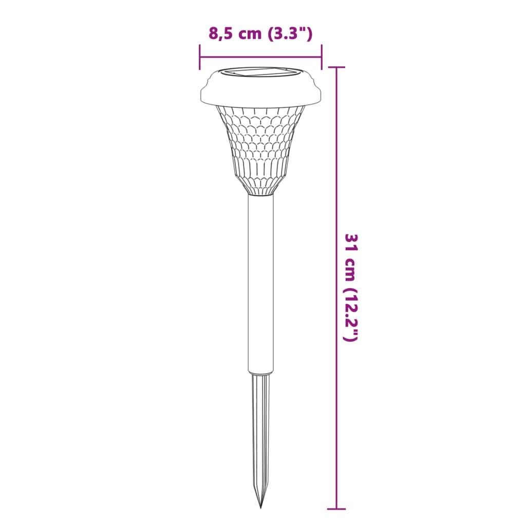 VidaXL Lampe solaire d'allée  