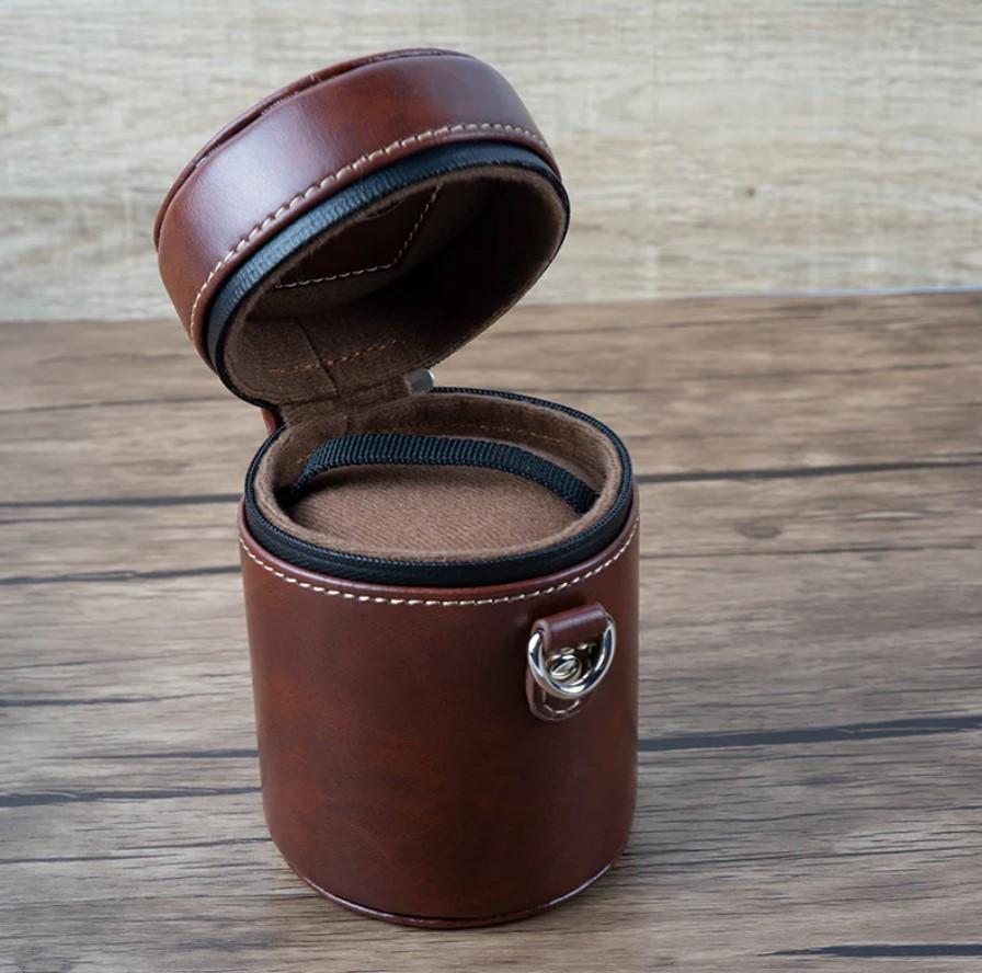 7ARTISANS  7Artisans Lens Case Marrone Flanella, Poliuretano Custodia a sacchetto 