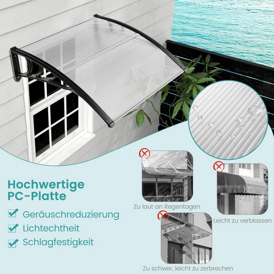 Northix Türvordach – Wetterbeständig  