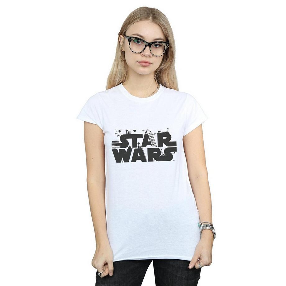 STAR WARS Star Wars Logo Grafik T-Shirt  