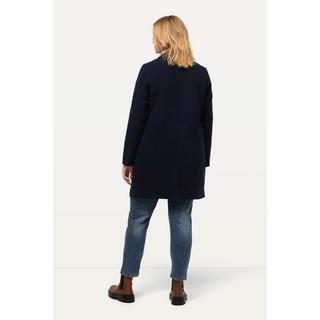 Ulla Popken  Cappotto con effetto lana, texture e revers 