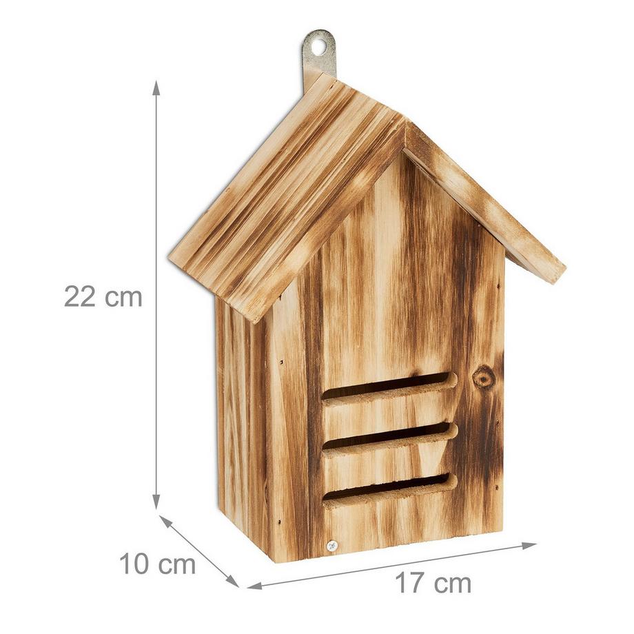 B2X Maison de coccinelle en épicéa flammé  