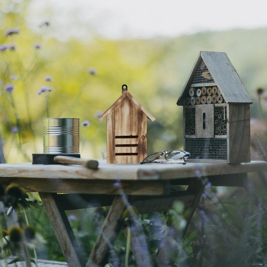 B2X Maison de coccinelle en épicéa flammé  