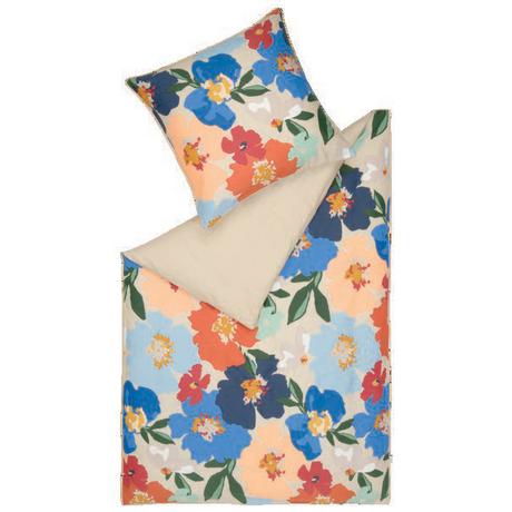 ESPRIT Charlotte Beige Blumen Kissenbezug  