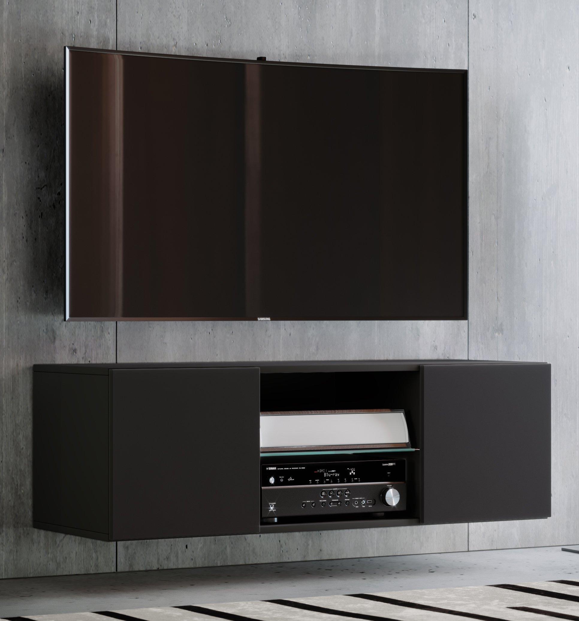 VCM TV Möbel | Wandboard | Lowboard hängend | Maße H. 40 x B. 95 oder 115 x T. 36 cm | Wandschrank - Jusa  