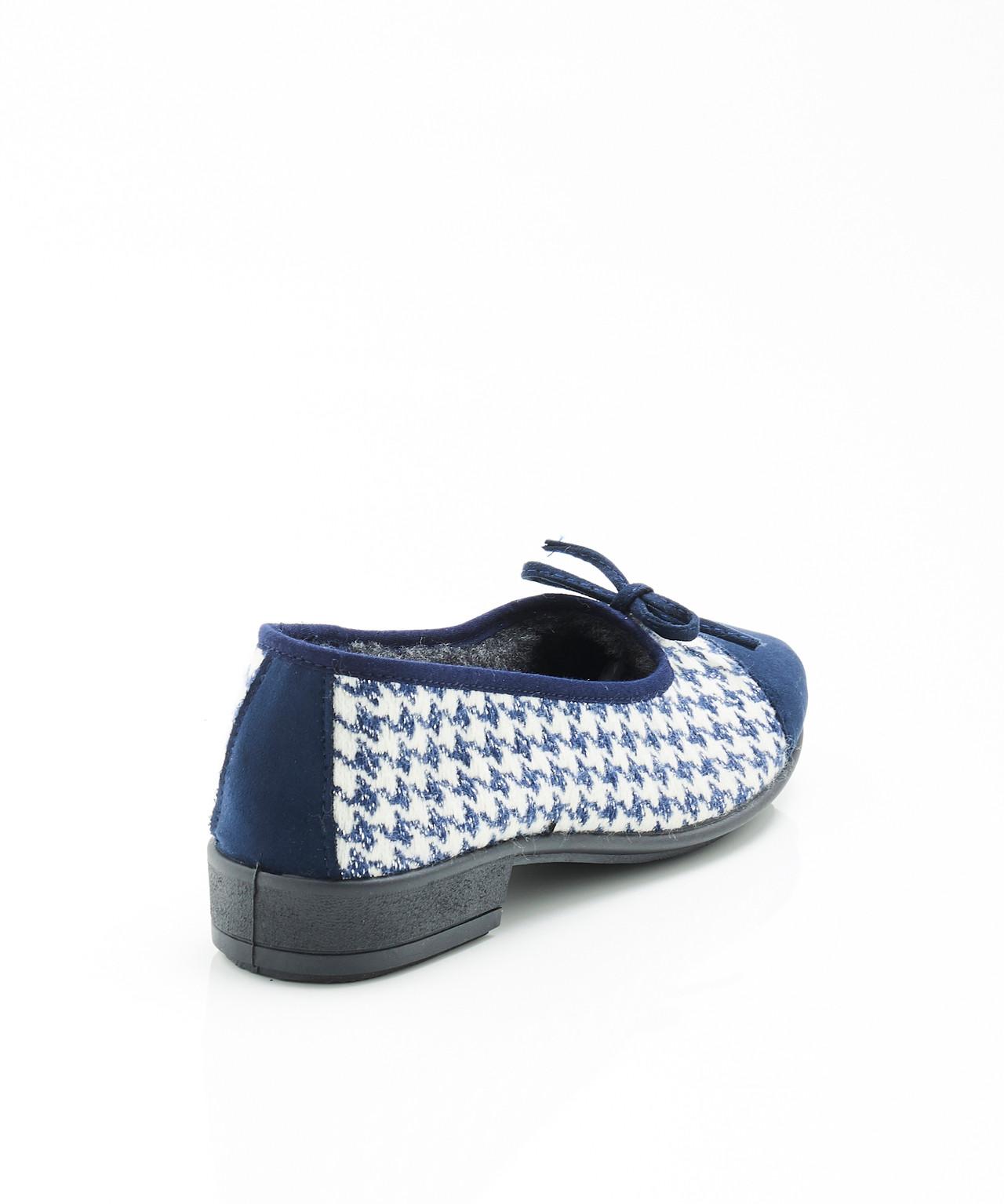 Damart  Ballerines motif pied de poule Thermolactyl. 