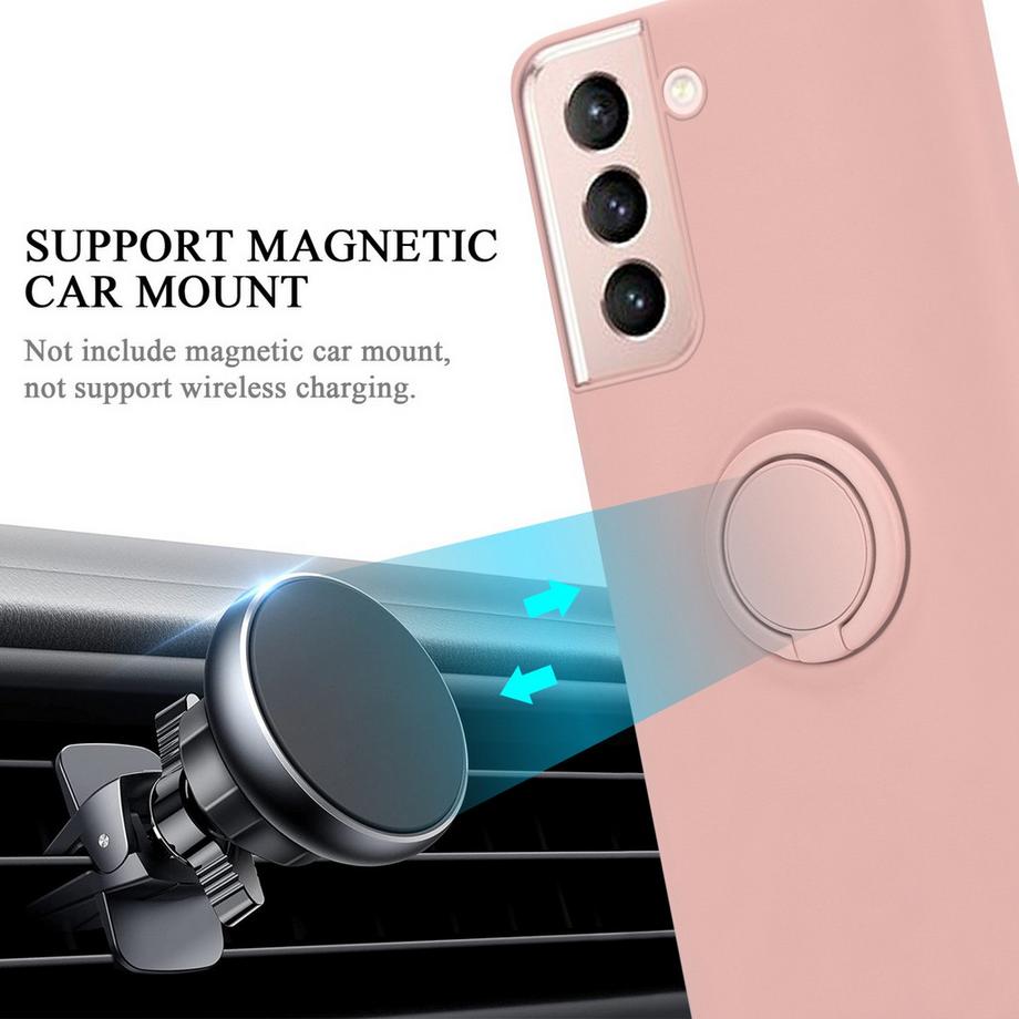 Cadorabo  Hülle für Samsung Galaxy S22 TPU Silikon mit Ring Liquid 