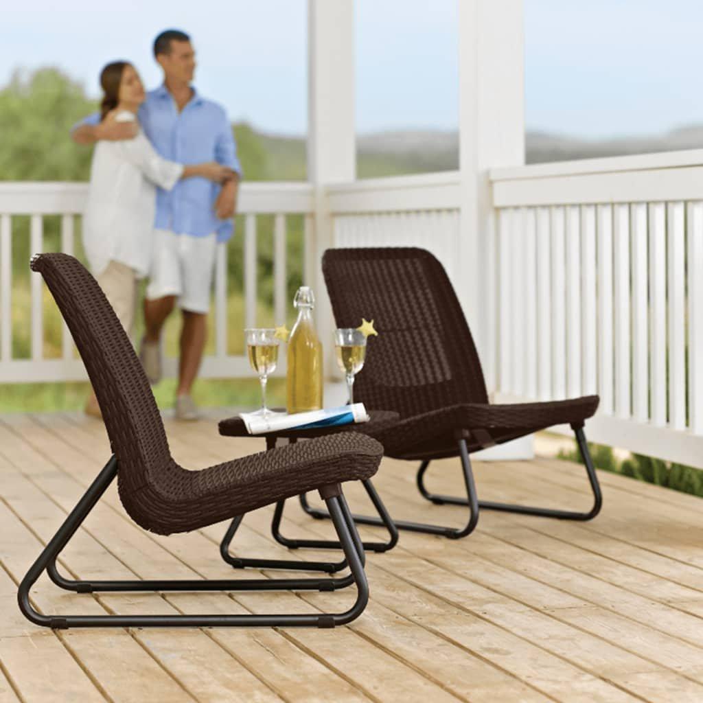 Keter Table et chaise de patio plastique  