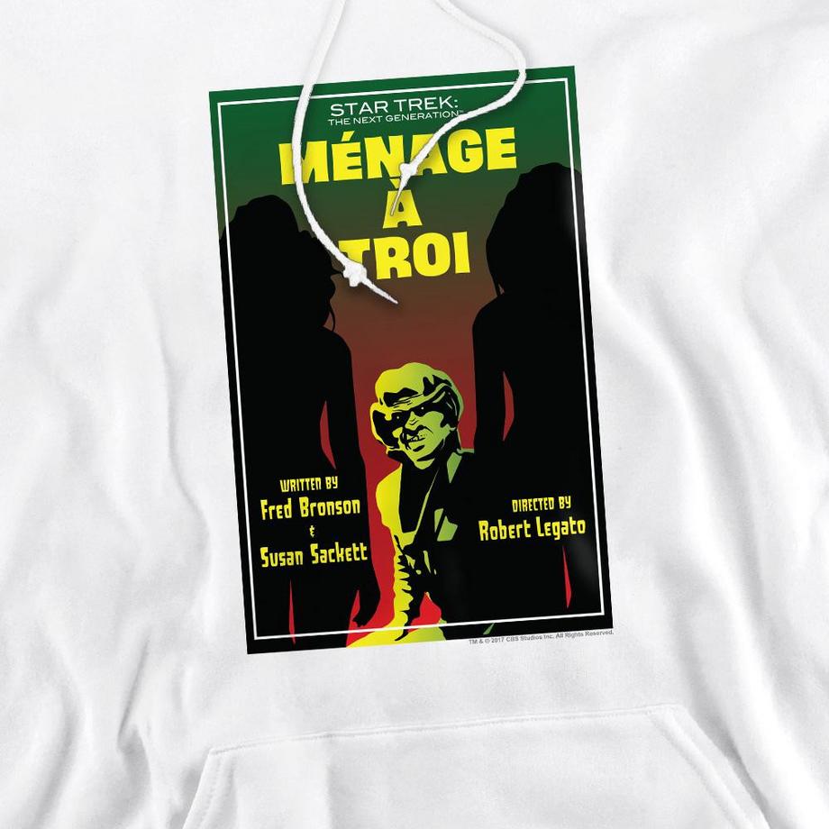 Star Trek The Next Generation Season 3 Episode 24 Felpa con Cappuccio  