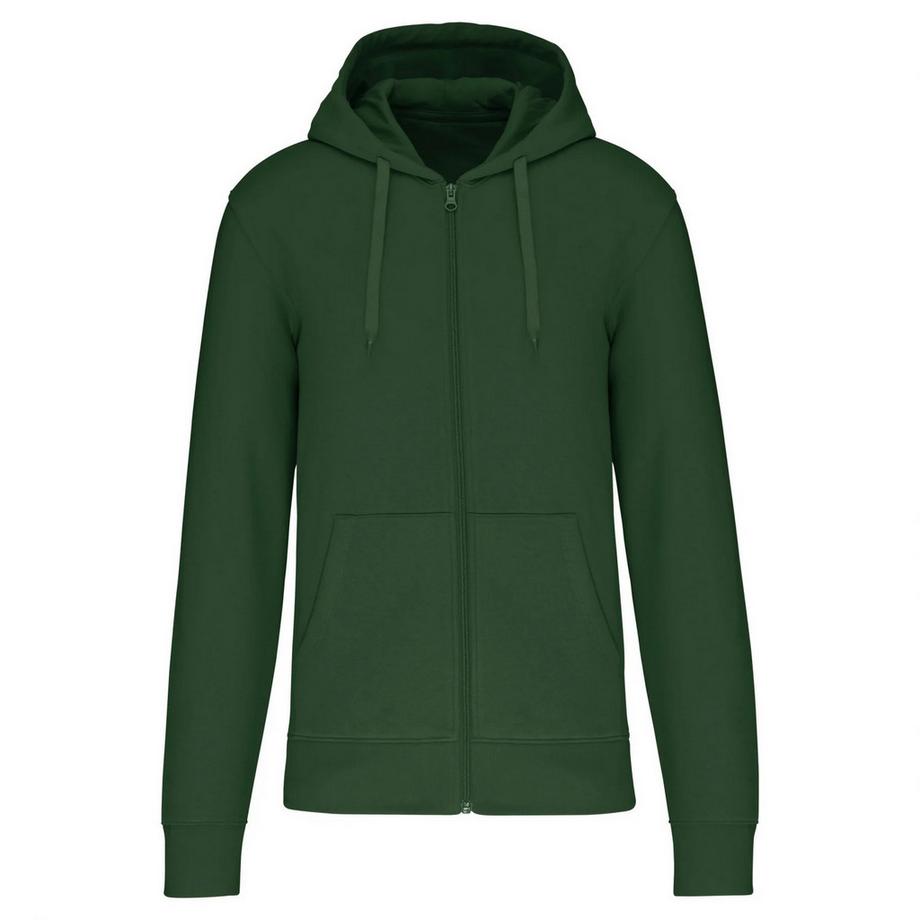 Felpa Con Cappuccio E Zip Intera