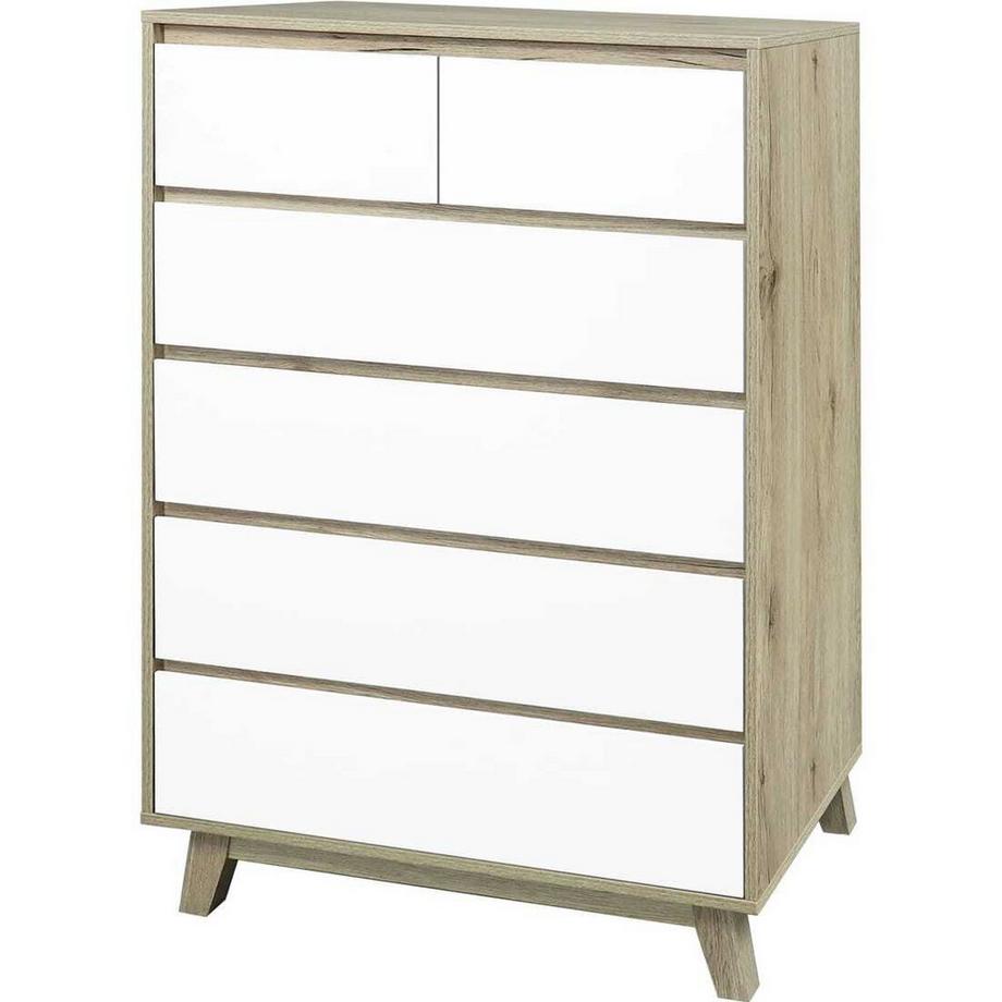 mutoni Kommode Morino weiss 80x118  