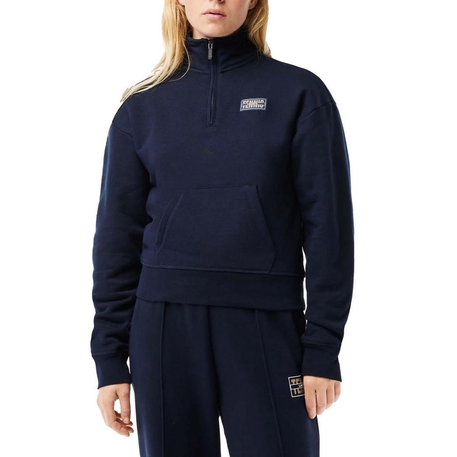 LACOSTE Felpa Corta Collo Alto Mezza Zip  