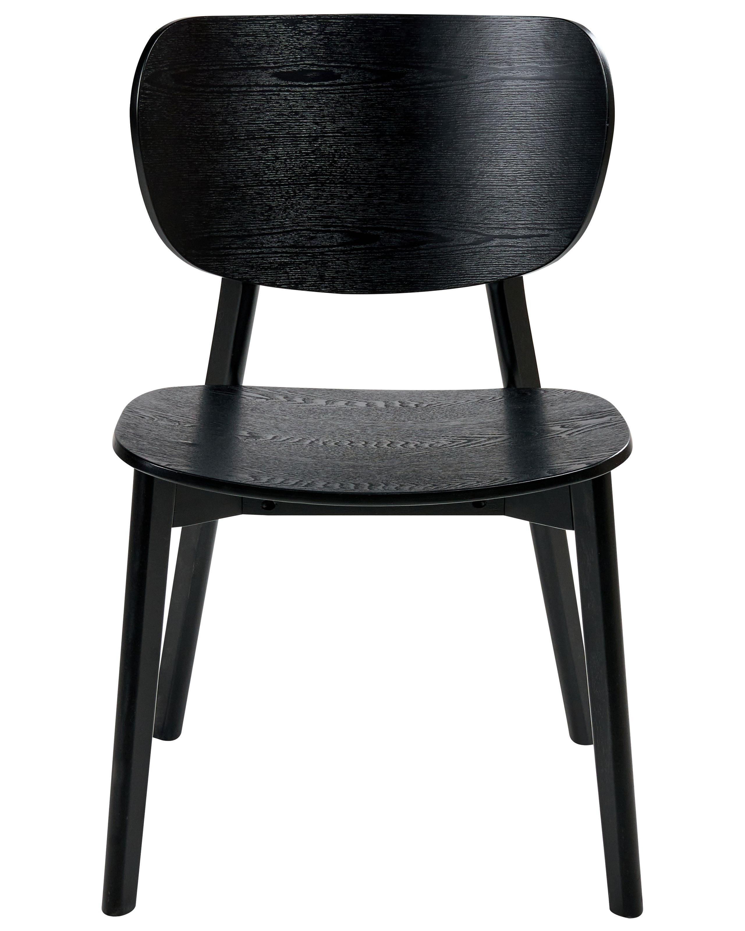 Beliani Lot de 2 chaises de salle à manger en Bois d'hévéa Scandinave OVERLY  