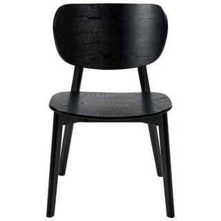 Beliani Lot de 2 chaises de salle à manger en Bois d'hévéa Scandinave OVERLY  