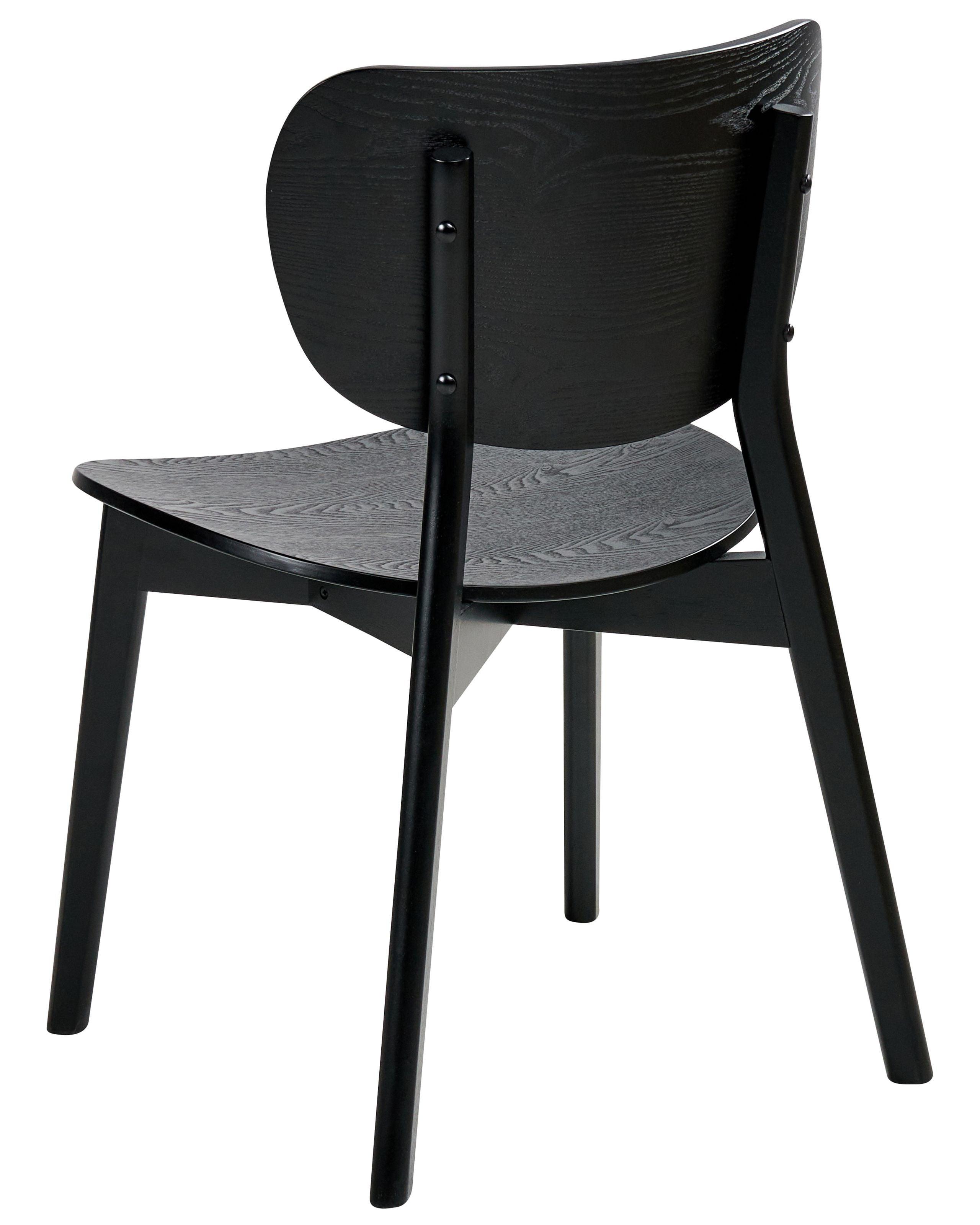 Beliani Lot de 2 chaises de salle à manger en Bois d'hévéa Scandinave OVERLY  