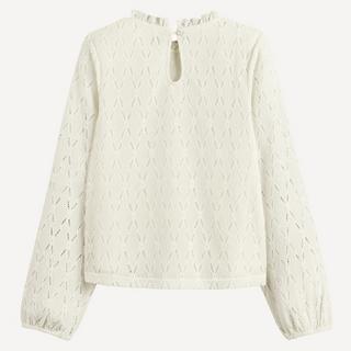 La Redoute Collections  Shirt mit Lochmuster 