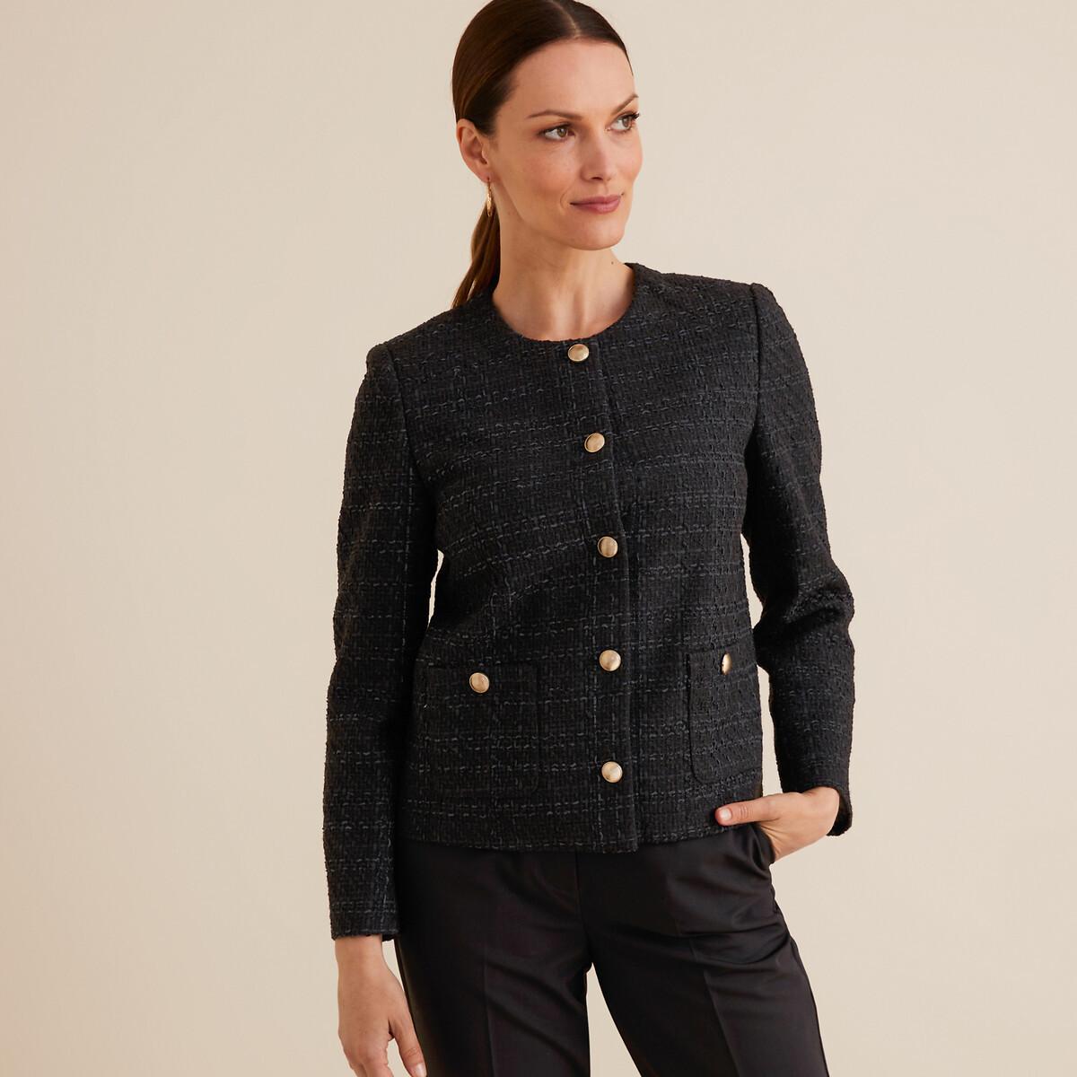 La Redoute Collections  Kurze Tweedjacke mit gerader Schnittform 