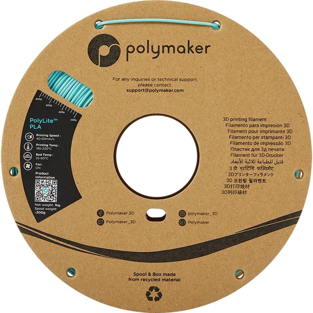 Polymaker  Filament PolyLite PLA 1.75 mm 1 kg, turquoise 