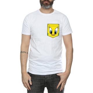 LOONEY TUNES  Tshirt TWEETY PIE FACE FAUX POCKET 