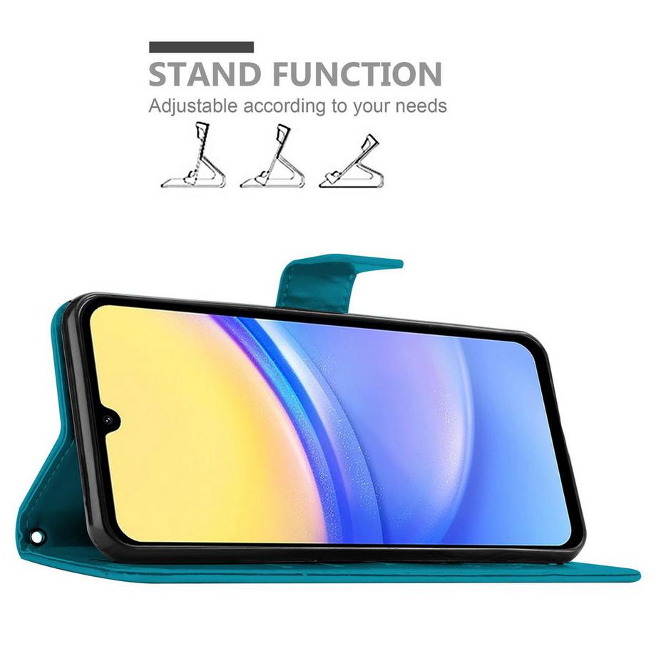 Cadorabo  Samsung Galaxy A15 Hülle mit Blumen Muster 