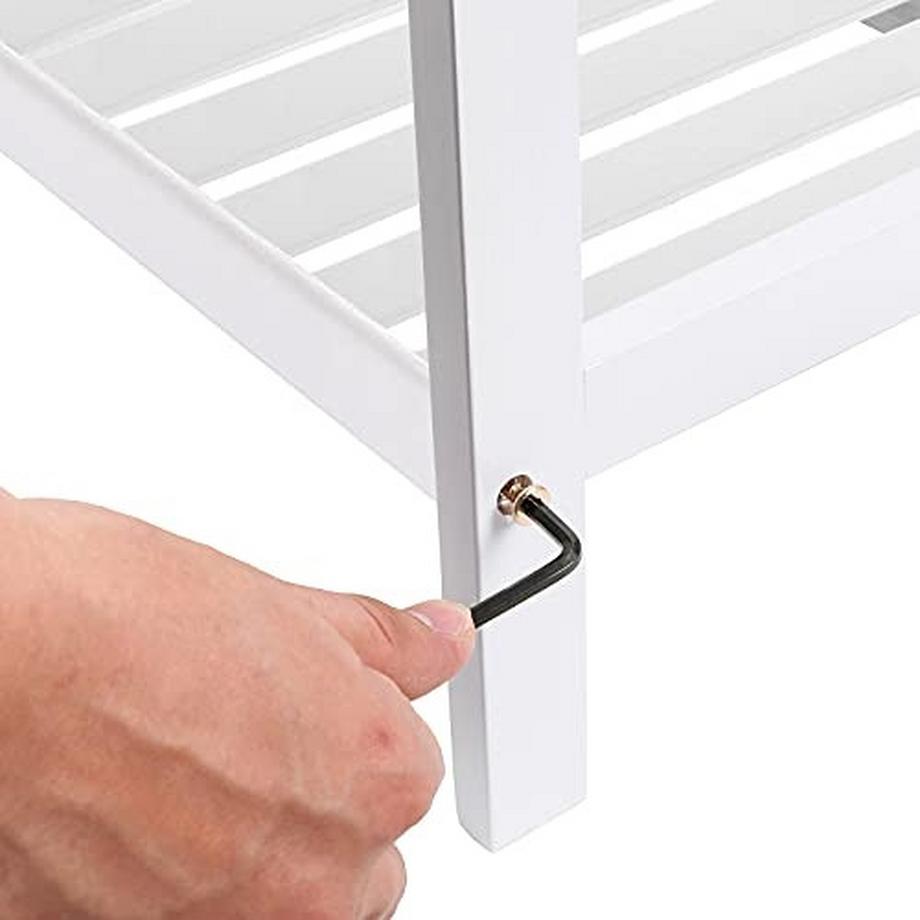 Pricenet 2-stöckiges Schuhregal aus Bambus, platzsparend, einfache Montage  