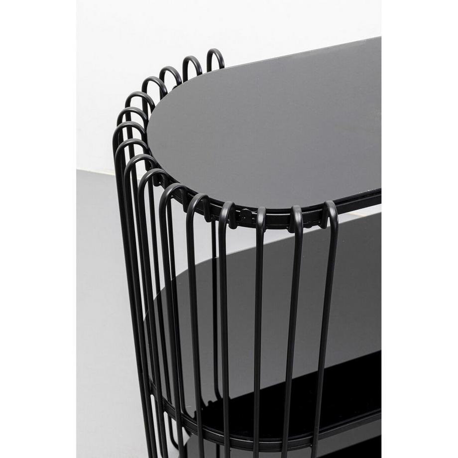 KARE Design Console Wire noir 81x78  
