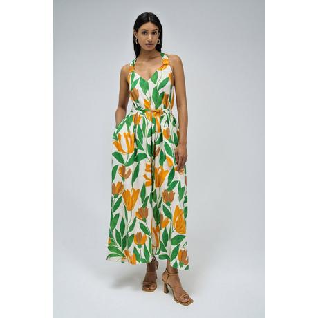 Salsa  Kleider Floral Print A-Line Dress 