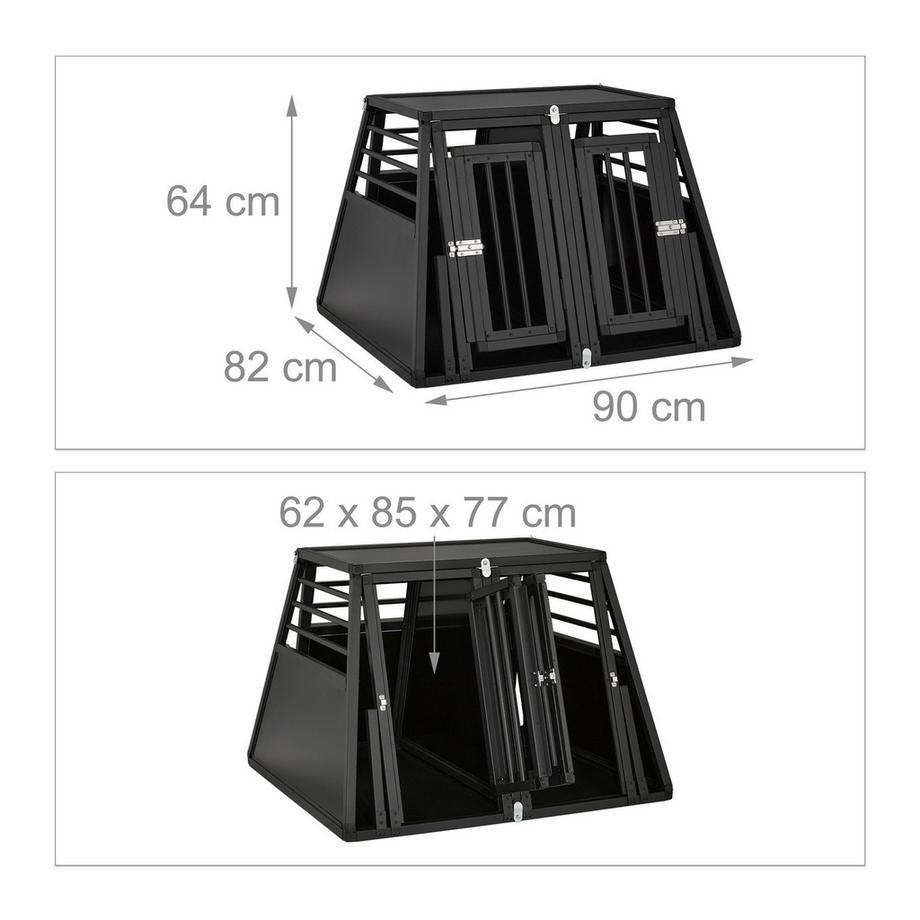 Northio  Hundebox Auto mit Trennwand 