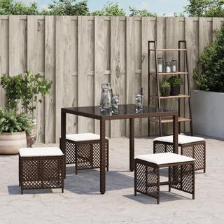 VidaXL  Gartenhocker poly-rattan 