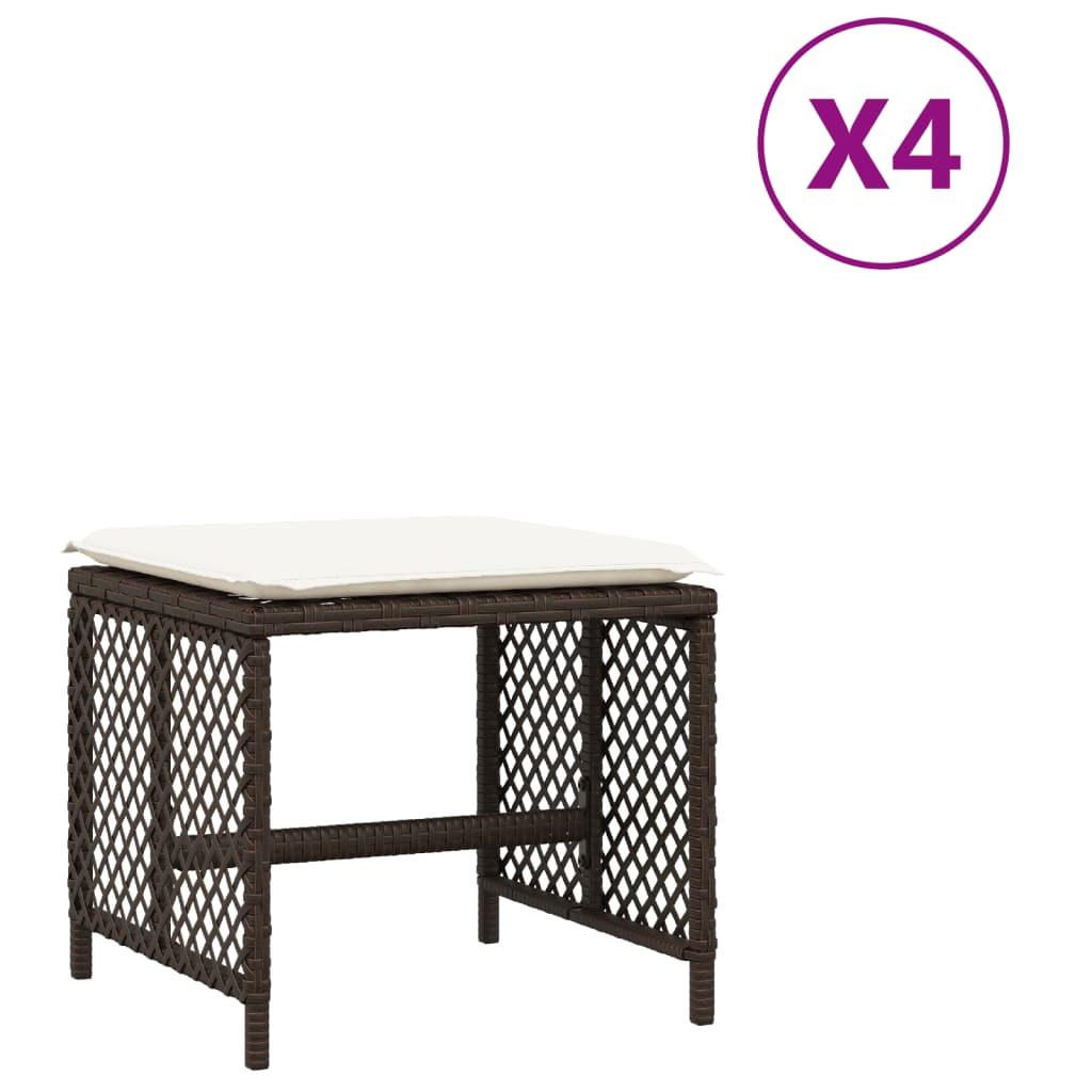 VidaXL  Gartenhocker poly-rattan 