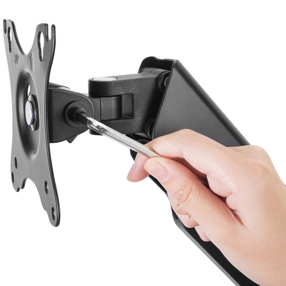 LogiLink  Braccio portamonitor Supporto a parete 17-32" con sospensione a gas 450mm 