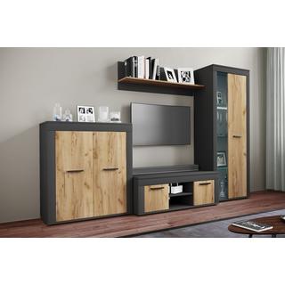 VCM Holz TV Lowboard Möbel Fernsehschrank Tisch Konsole Fernsehtisch Breite 102 cm Usilo L  