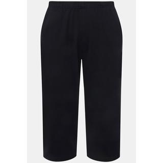 Ulla Popken Pantaloni Jogging 7/8 Gamba Dritta Vita Elastica  